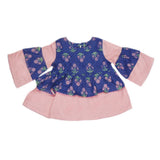Girls Printed Cotton Suit 3 Pcs - Royal Blue, Kids, Girls Sets And Suits, Chase Value, Chase Value