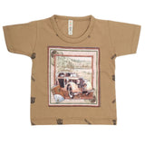 Boys Half Sleeves T-Shirt - Khaki, Kids, Boys T-Shirts, Chase Value, Chase Value