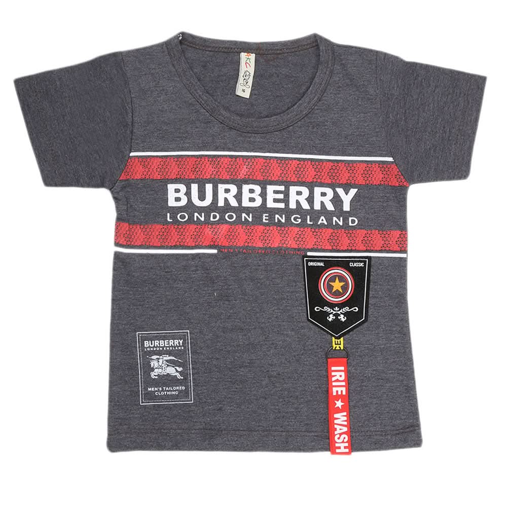 Boys Half Sleeves T-Shirt - Grey, Kids, Boys T-Shirts, Chase Value, Chase Value