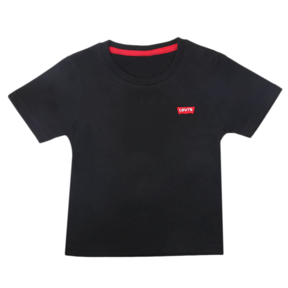 Boys Half Sleeves T-Shirt - Black, Kids, Boys T-Shirts, Chase Value, Chase Value