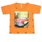 Boys Half Sleeves T-Shirt - Orange, Kids, Boys T-Shirts, Chase Value, Chase Value