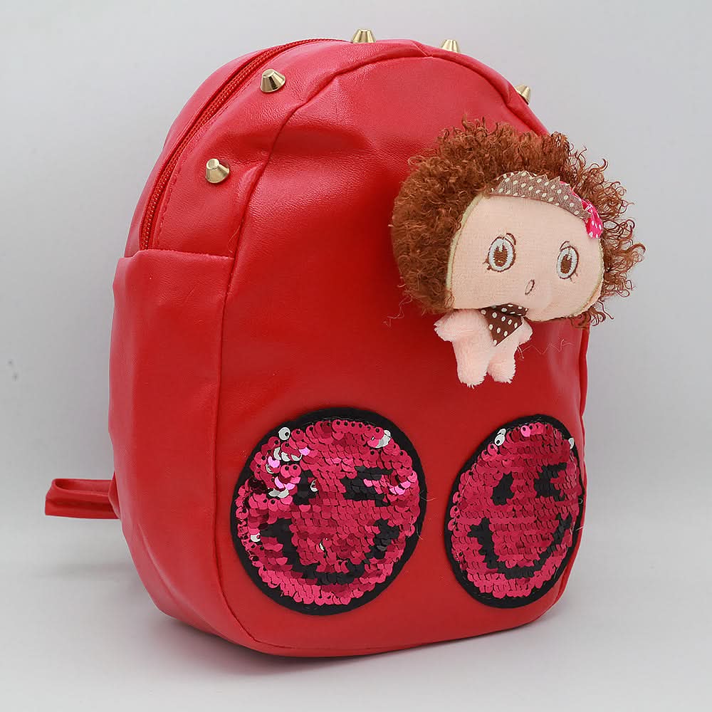 Girls Backpack 7572-A - Red, Kids, School And Laptop Bags, Chase Value, Chase Value