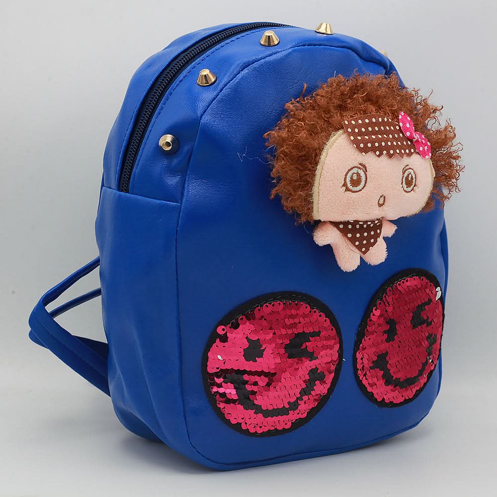 Girls Backpack 7572-A - Royal Blue, Kids, School And Laptop Bags, Chase Value, Chase Value