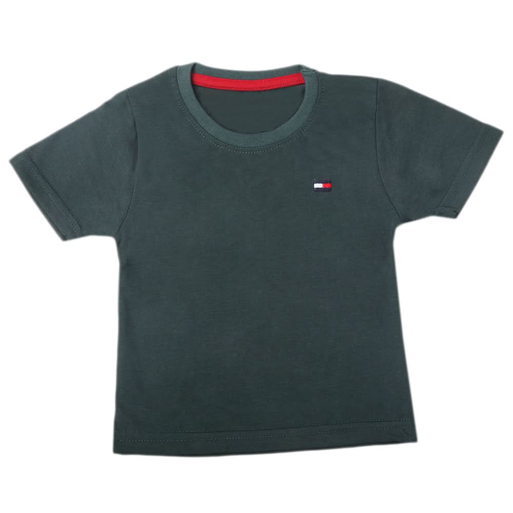 Boys Half Sleeves T-Shirt - Green, Kids, Boys T-Shirts, Chase Value, Chase Value