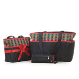 Newborn Maternity 3 Piece Baby Bag - Black & Red, Kids, Maternity Bag (Diaper Bag), Chase Value, Chase Value
