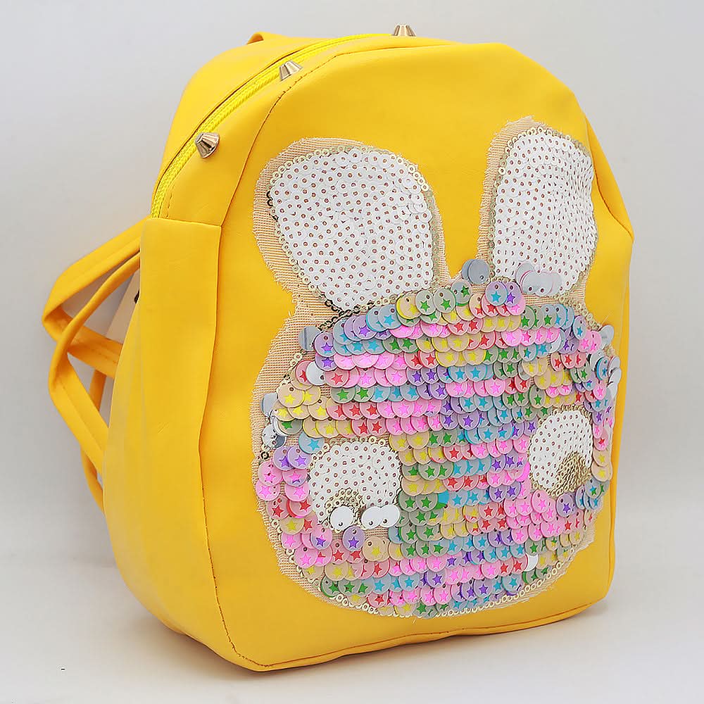 Girls Backpack 7572C - Yellow, Kids, Kids Bags, Chase Value, Chase Value