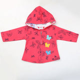 Newborn Girl Hooded Butterfly Upper - Pink, Kids, New Born Girls Winterwear, Chase Value, Chase Value