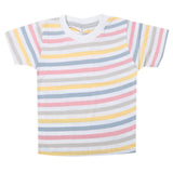 Boys Yarn Dyed Half Sleeves T-Shirt - Multi, Kids, Boys T-Shirts, Chase Value, Chase Value
