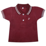 Boys Half Sleeves Polo T-Shirt - Maroon, Kids, Boys T-Shirts, Chase Value, Chase Value