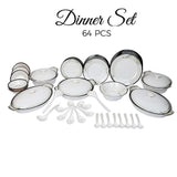 Milton Round Dinner Set 64 Pieces (KK4), Home & Lifestyle, Serving And Dining, Chase Value, Chase Value