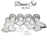 Milton Round Dinner Set 64 Pieces (KK4), Home & Lifestyle, Serving And Dining, Chase Value, Chase Value