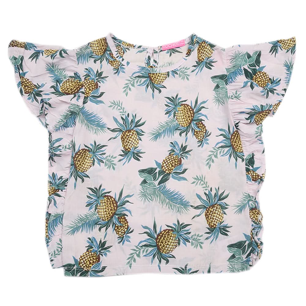 Girls Half Sleeves Top - Tea Pink, Kids, Tops, Chase Value, Chase Value