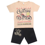 Boys Half Sleeves Short Suit - Brown, Kids, Boys Sets And Suits, Chase Value, Chase Value