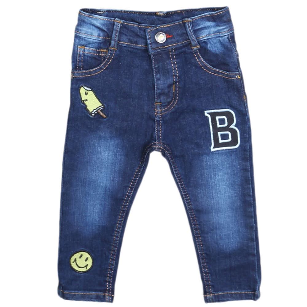 Newborn Boys Denim Pant - Dark Blue, Kids, NB Boys Shorts And Pants, Chase Value, Chase Value