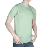 Men's Half Sleeves Round Neck T-Shirt - Light Green, Men, T-Shirts And Polos, Chase Value, Chase Value