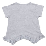 Girls Half Sleeves T-Shirt - Light Grey, Kids, Girls T-Shirts, Chase Value, Chase Value