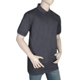 Men's Half Sleeves Polo T-Shirt - Dark Grey, Men, T-Shirts And Polos, Chase Value, Chase Value
