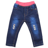 Girls Denim Pant - Dark Blue, Kids, Pants And Capri, Chase Value, Chase Value