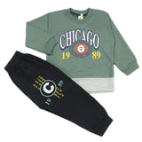 Boys Full Sleeves Pajama Suit - Green, Boys Sets & Suits, Chase Value, Chase Value