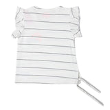 Girls Half Sleeves T-Shirt - White, Kids, Girls T-Shirts, Chase Value, Chase Value
