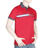 Men's Half Sleeves Polo T-Shirt - Red, Men, T-Shirts And Polos, Chase Value, Chase Value