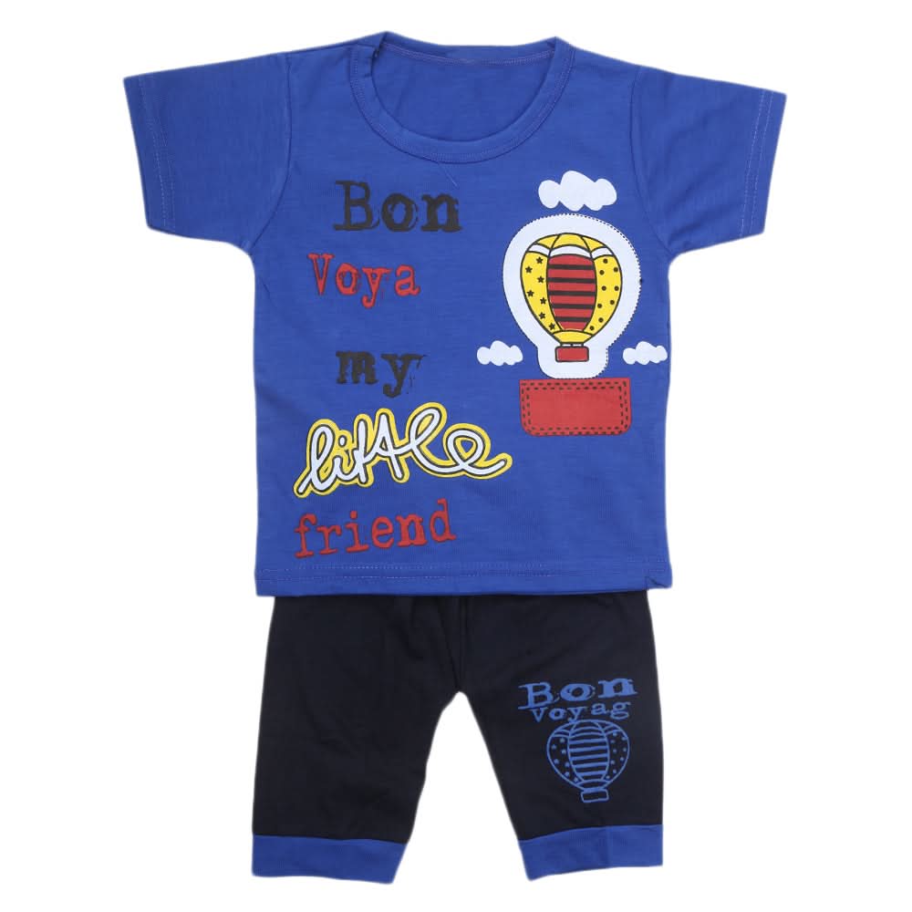 Boys Half Sleeves Short Suit - Royal Blue, Kids, Boys Sets And Suits, Chase Value, Chase Value