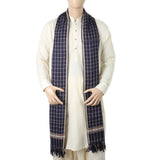 Men's Shawl Anmol - Navy Blue, Men, Shawls & Mufflers, Chase Value, Chase Value