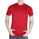 Men's Half Sleeves Round Neck T-Shirt - Red, Men, T-Shirts And Polos, Chase Value, Chase Value