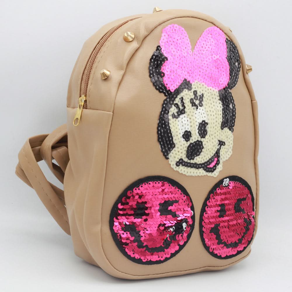 Girls Backpack 7572-A - Beige, Kids, School And Laptop Bags, Chase Value, Chase Value