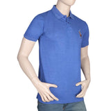 Men's Half Sleeves Polo T-Shirt - Royal Blue, Men, T-Shirts And Polos, Chase Value, Chase Value