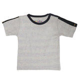 Newborn Boys Round Neck Half Sleeves T-Shirt - Light Grey, Kids, NB Boys Shirts And T-Shirts, Chase Value, Chase Value