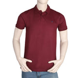 Men's Half Sleeves Polo T-Shirt - Maroon, Men, T-Shirts And Polos, Chase Value, Chase Value