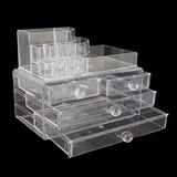 Acrylic Cosmetic Makeup Organizer Storage Box - White, Home & Lifestyle, Storage Boxes, Chase Value, Chase Value