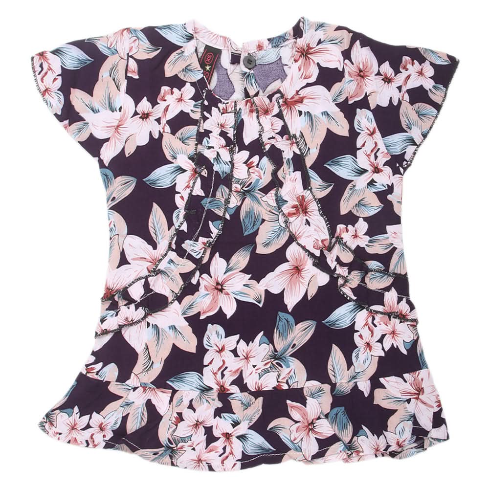 Girls Woven Half Sleeves Top - Light Pink, Kids, Tops, Chase Value, Chase Value