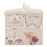 Newborn Baby Gift Suits (6 Pcs) - Beige, Newborn Baby Accessories, Chase Value, Chase Value
