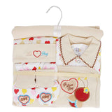 Newborn Baby Gift Suits (6 Pcs) - Beige, Newborn Baby Accessories, Chase Value, Chase Value