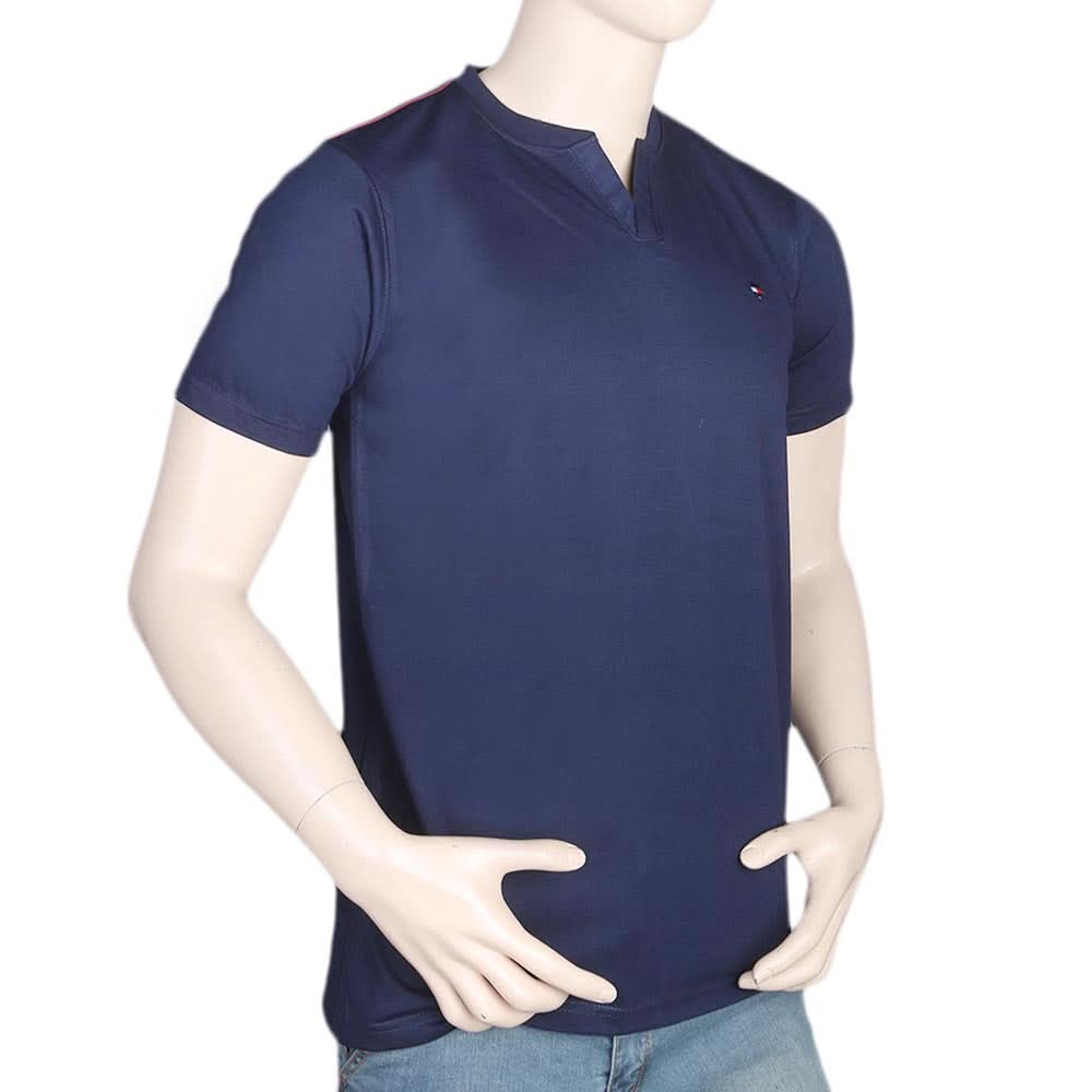 Men's Half Sleeves T-Shirt - Navy Blue, Men, T-Shirts And Polos, Chase Value, Chase Value