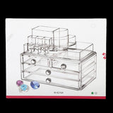 Acrylic Cosmetic Makeup Organizer Storage Box - White, Home & Lifestyle, Storage Boxes, Chase Value, Chase Value