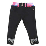Girls Stretchable Denim Pant - Black, Kids, Pants And Capri, Chase Value, Chase Value