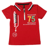Boys Half Sleeves Polo T-Shirt - Maroon, Boys T-Shirts, Chase Value, Chase Value