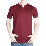 Men's Half Sleeves T-Shirt - Maroon, Men, T-Shirts And Polos, Chase Value, Chase Value