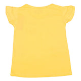 Girls Half Sleeves T-Shirt - Yellow, Kids, Girls T-Shirts, Chase Value, Chase Value