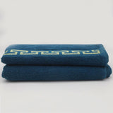 Face Towel Greek Border - Navy Blue, Home & Lifestyle, Face Towels, Chase Value, Chase Value