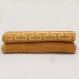 Face Towel Greek Border 50x100 - Golden, Home & Lifestyle, Face Towels, Chase Value, Chase Value