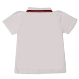 Boys Half Sleeves Polo T-Shirt - White, Boys T-Shirts, Chase Value, Chase Value