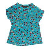 Girls Woven Half Sleeves Top - Steel Blue, Kids, Tops, Chase Value, Chase Value