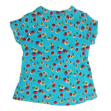 Girls Woven Half Sleeves Top - Steel Blue, Kids, Tops, Chase Value, Chase Value