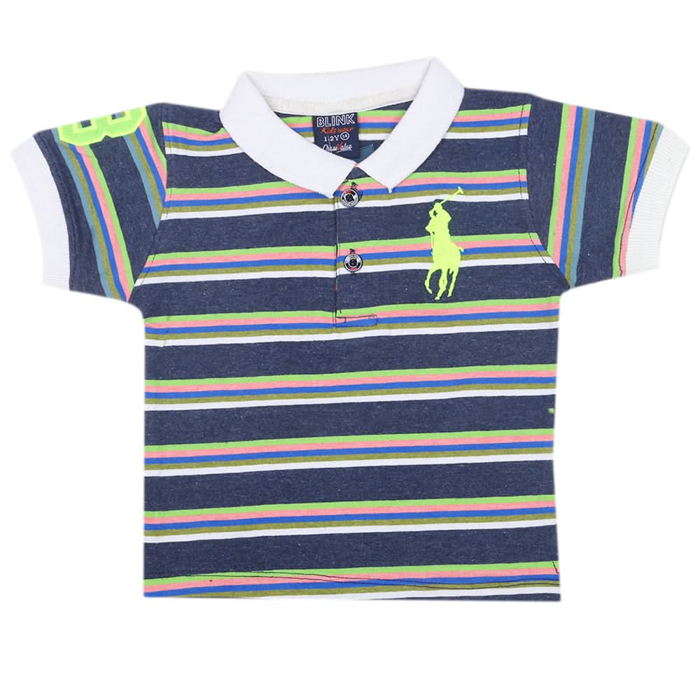 Boys Half Sleeves Polo T-Shirt - Multi, Kids, Boys T-Shirts, Chase Value, Chase Value