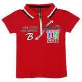 Boys Half Sleeves Polo T-Shirt - Maroon, Boys T-Shirts, Chase Value, Chase Value