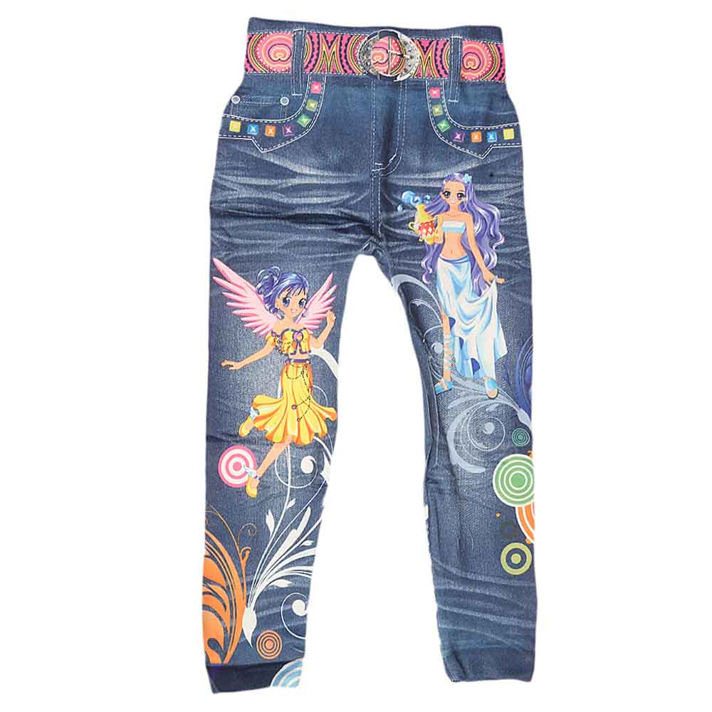 Girls Barbie Tights - Blue, Kids, Tights Leggings And Pajama, Chase Value, Chase Value